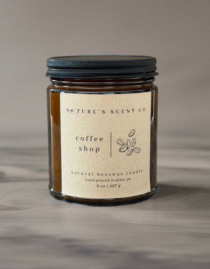 Coffee Shop Beeswax Candle