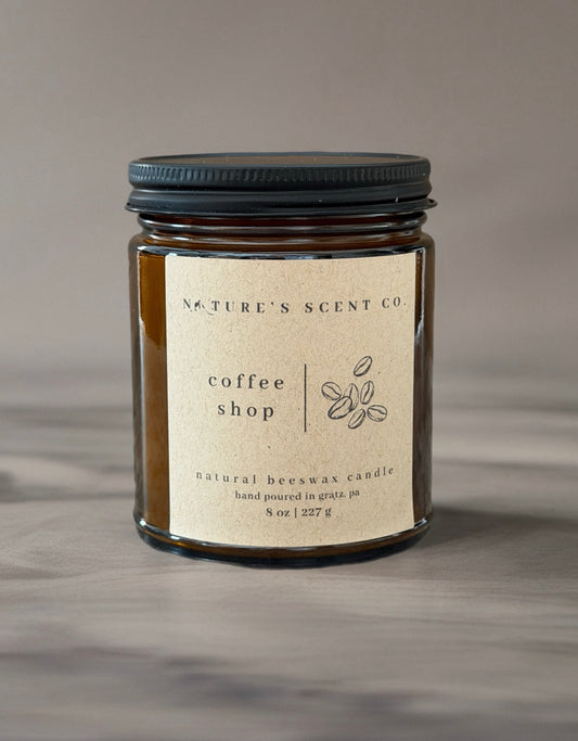 Coffee Shop Beeswax Candle