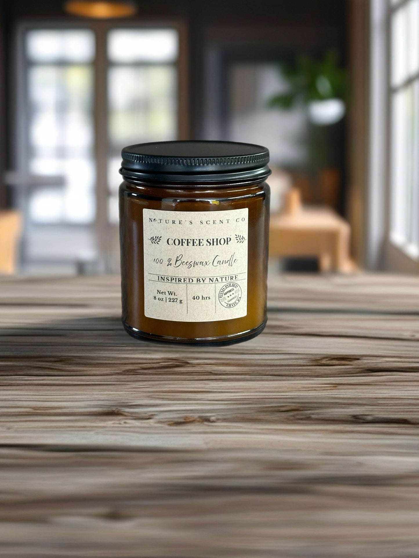Coffee Shop Beeswax Candle