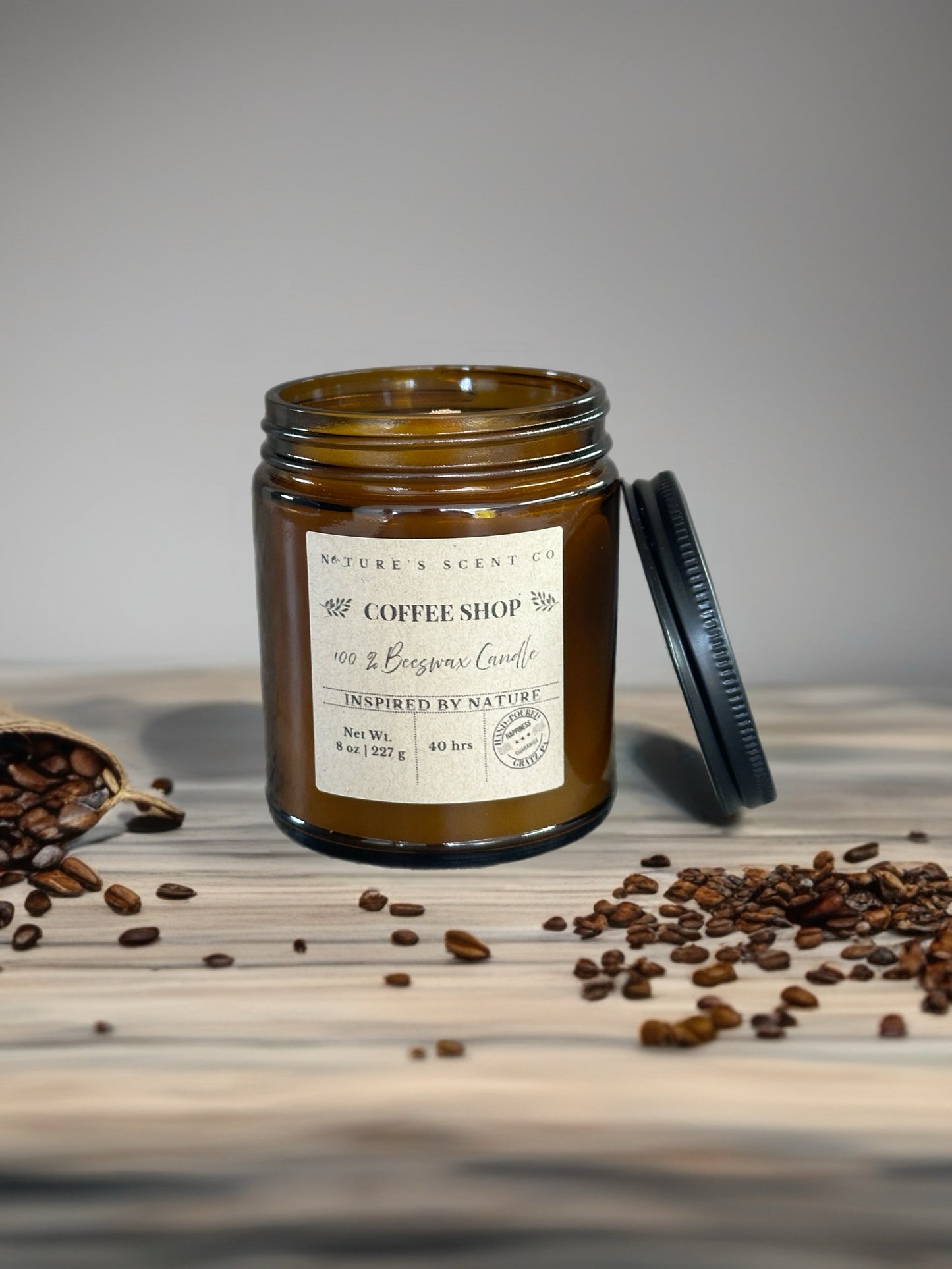 Coffee Shop Beeswax Candle
