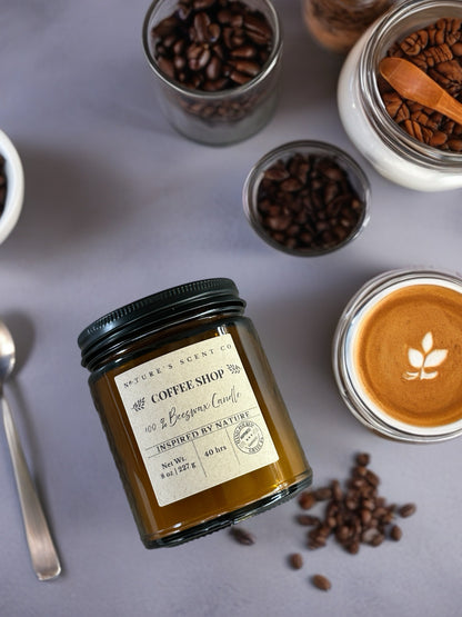 Coffee Shop Beeswax Candle