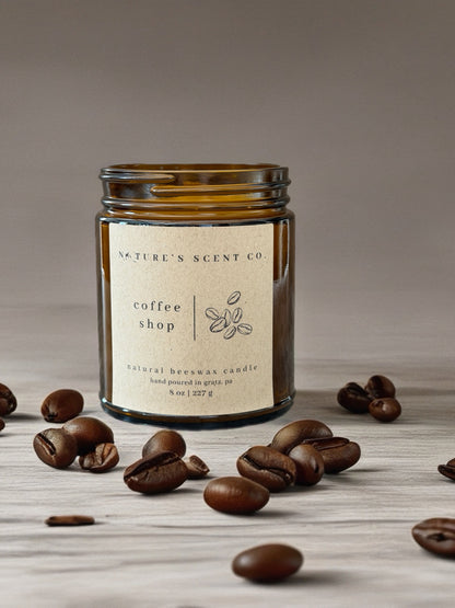 Coffee Shop Beeswax Candle