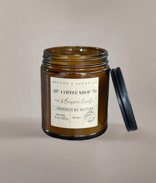 Coffee Shop Beeswax Candle