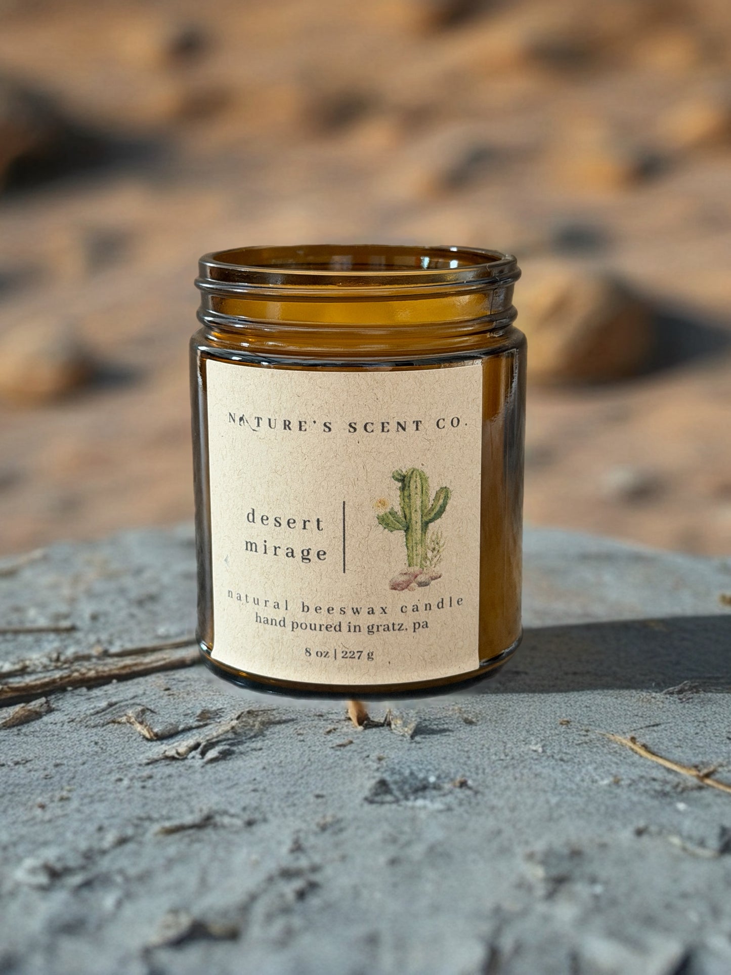 Desert Mirage Beeswax Candle
