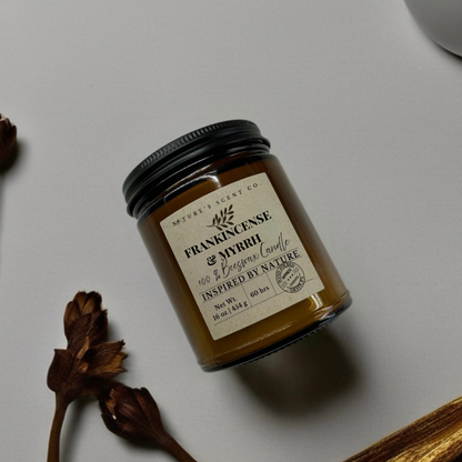 Frankincense & Myrrh Beeswax Candle