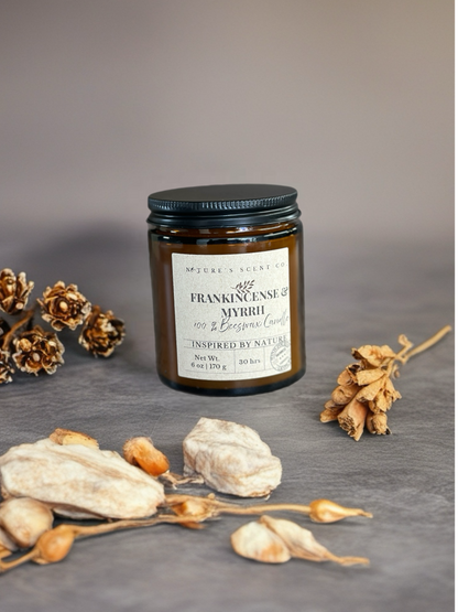 Frankincense & Myrrh Beeswax Candle