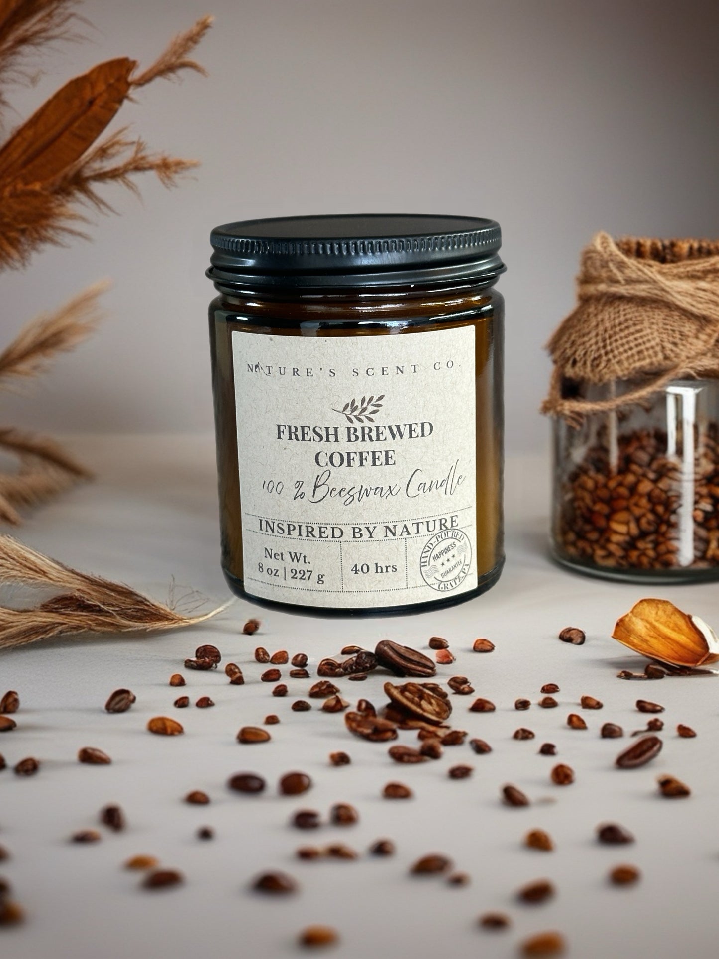 Fresh Brewed Coffee Beeswax Candle
