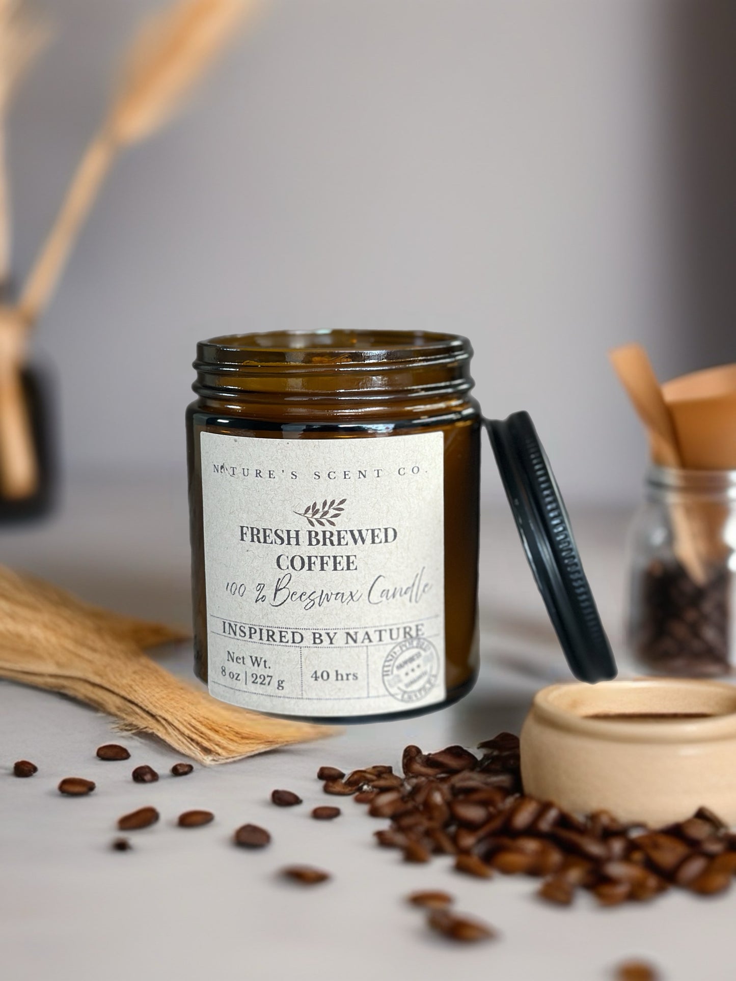 Fresh Brewed Coffee Beeswax Candle