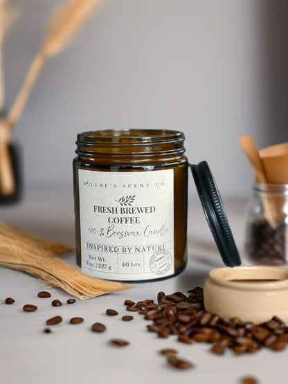 Fresh Brewed Coffee Beeswax Candle