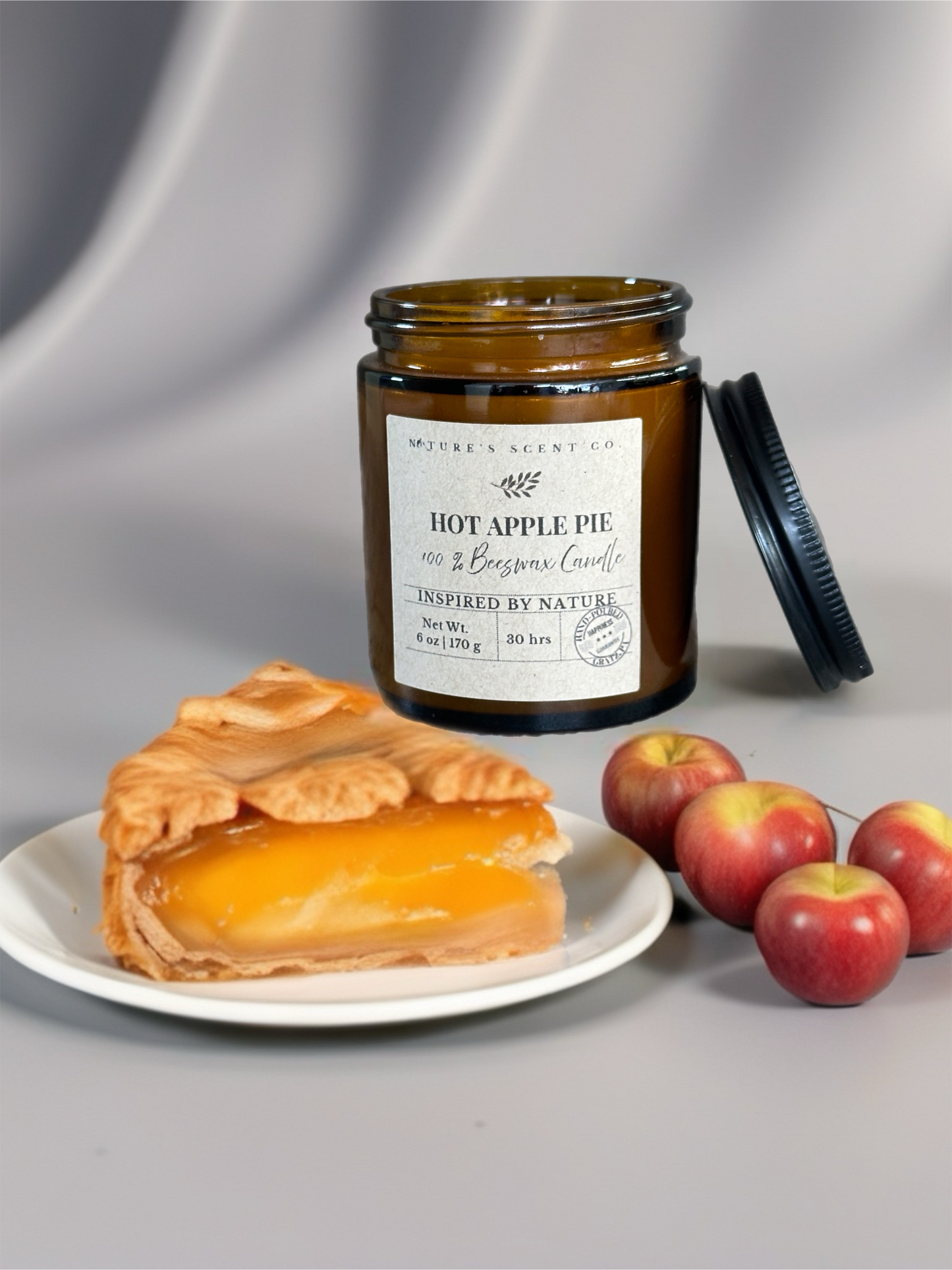 Hot Apple Pie Beeswax Candle