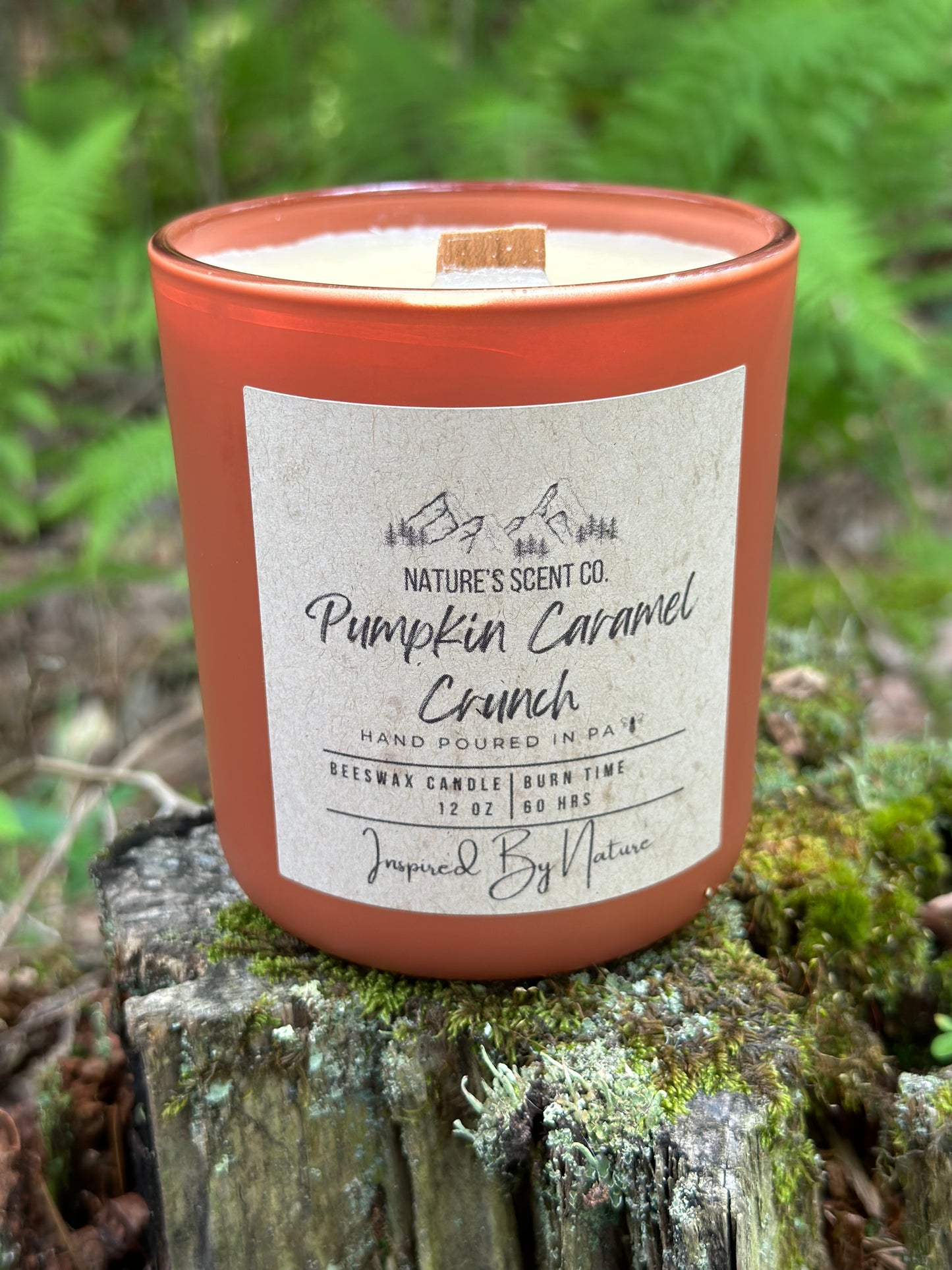 Pumpkin Caramel Crunch Beeswax Candle