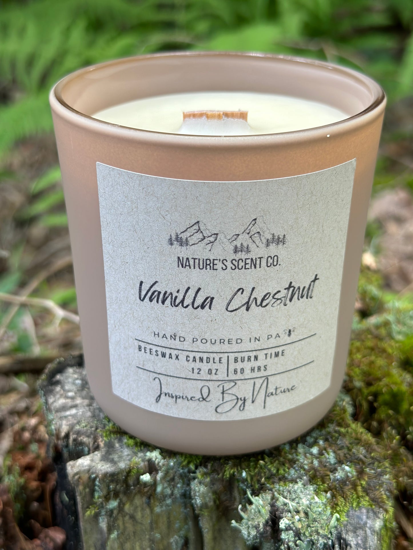 Vanilla Chestnut Beeswax Candle