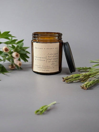Lemongrass & Verbena Beeswax Candle