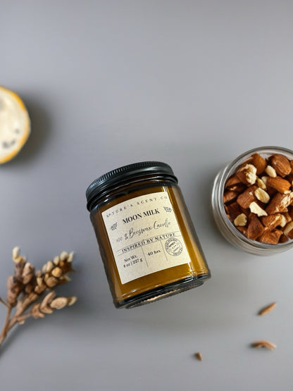 Moon Milk Beeswax Candle
