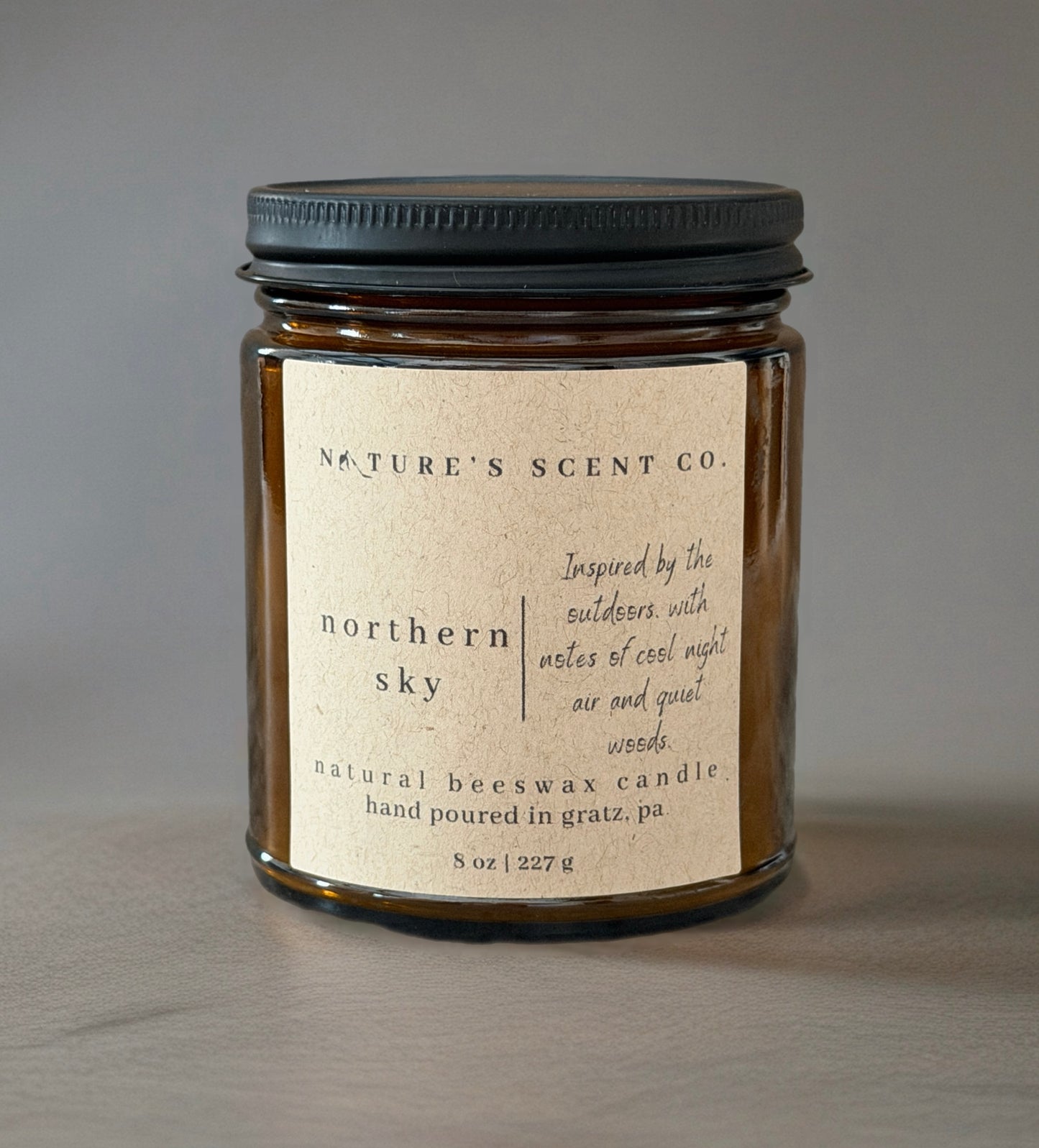 Northern Sky Beeswax Candle