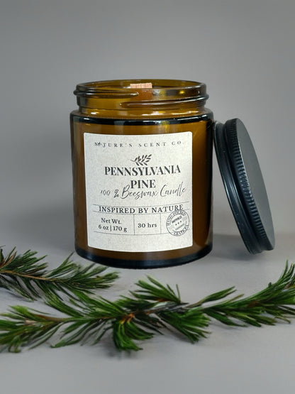 Pennsylvania Pine Beeswax Candle