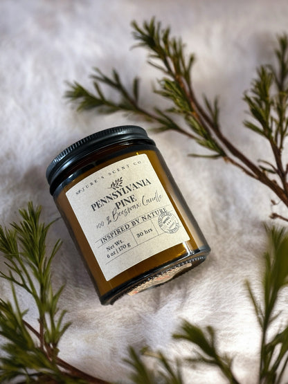 Pennsylvania Pine Beeswax Candle