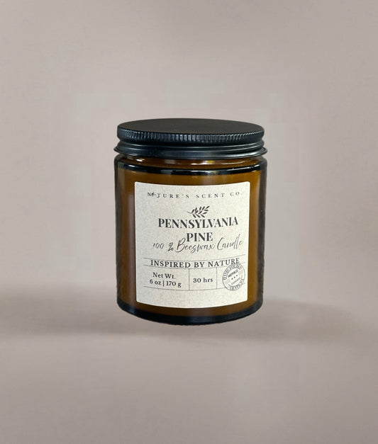 Pennsylvania Pine Beeswax Candle