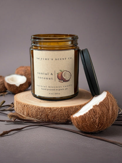 Santal & Coconut Beeswax Candle