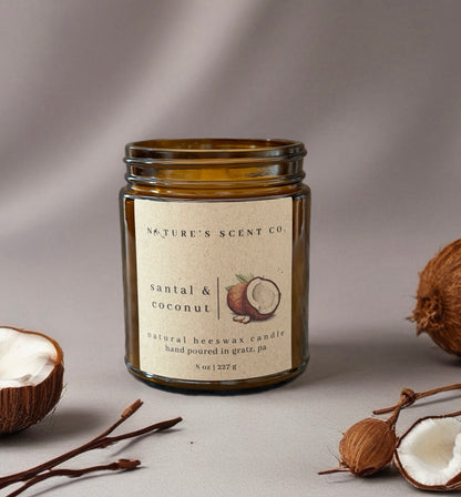 Santal & Coconut Beeswax Candle