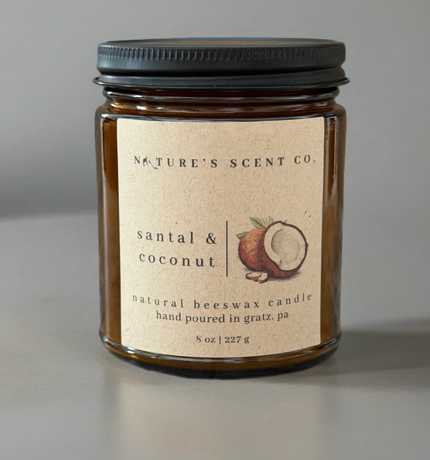 Santal & Coconut Beeswax Candle