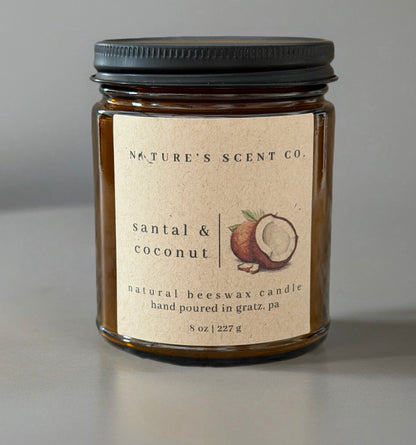Santal & Coconut Beeswax Candle
