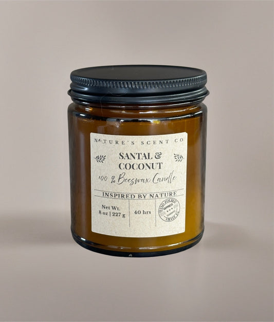Santal & Coconut Beeswax Candle