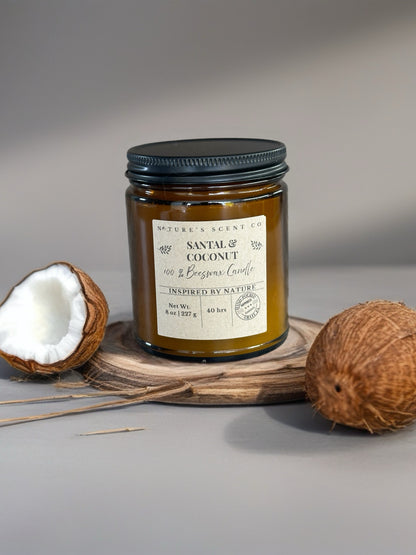 Santal & Coconut Beeswax Candle