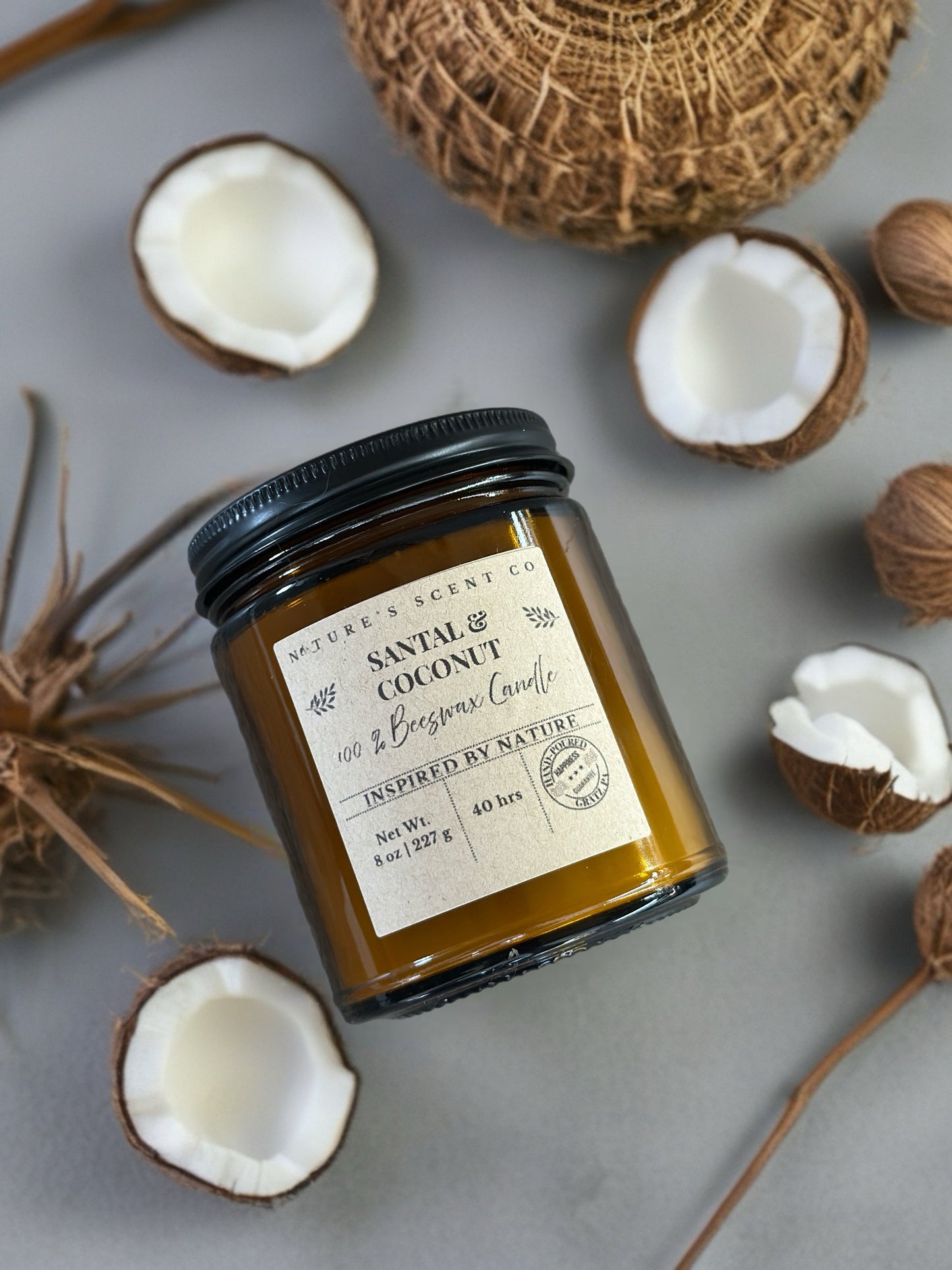 Santal & Coconut Beeswax Candle