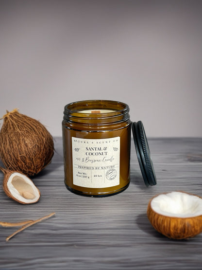 Santal & Coconut Beeswax Candle