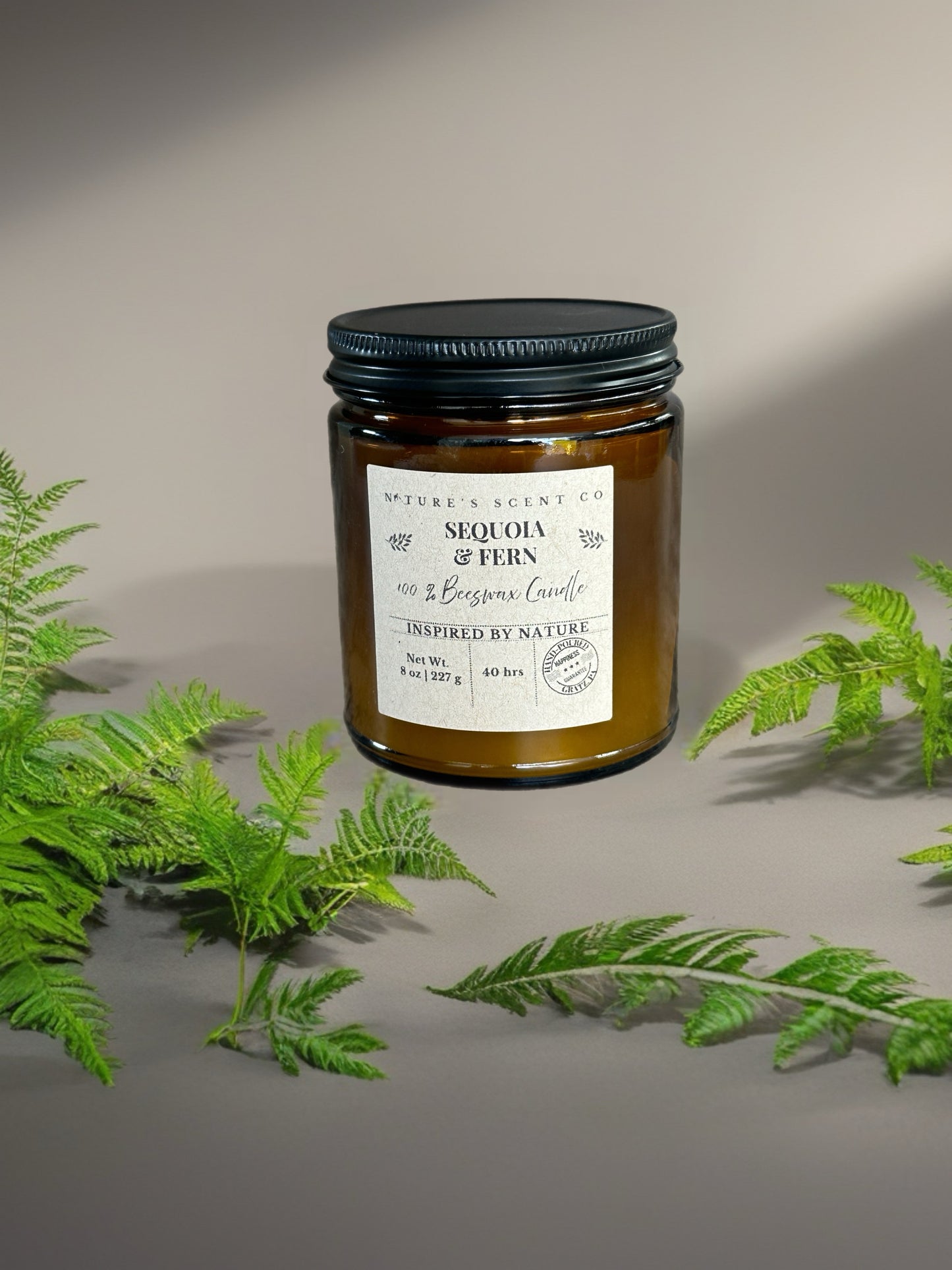 Sequoia & Fern Beeswax Candle