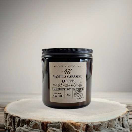 Vanilla Caramel Coffee Beeswax Candle