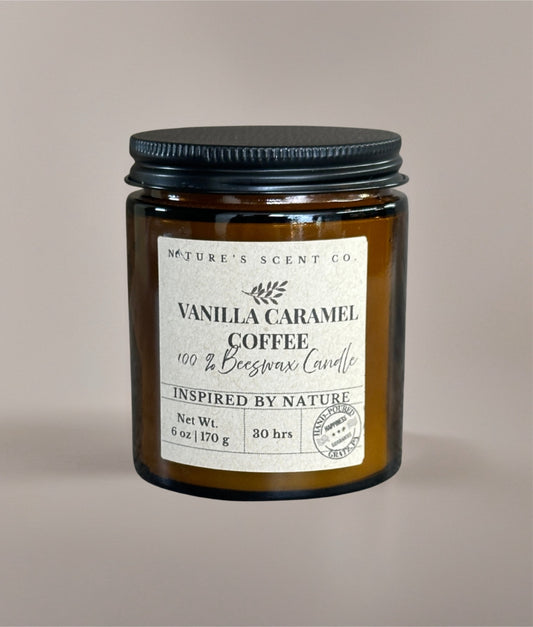 Vanilla Caramel Coffee Beeswax Candle