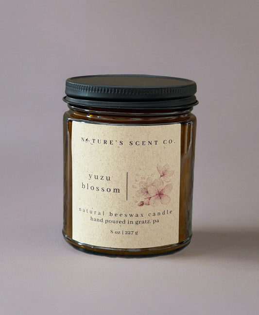 Yuzu Blossom Beeswax Candle