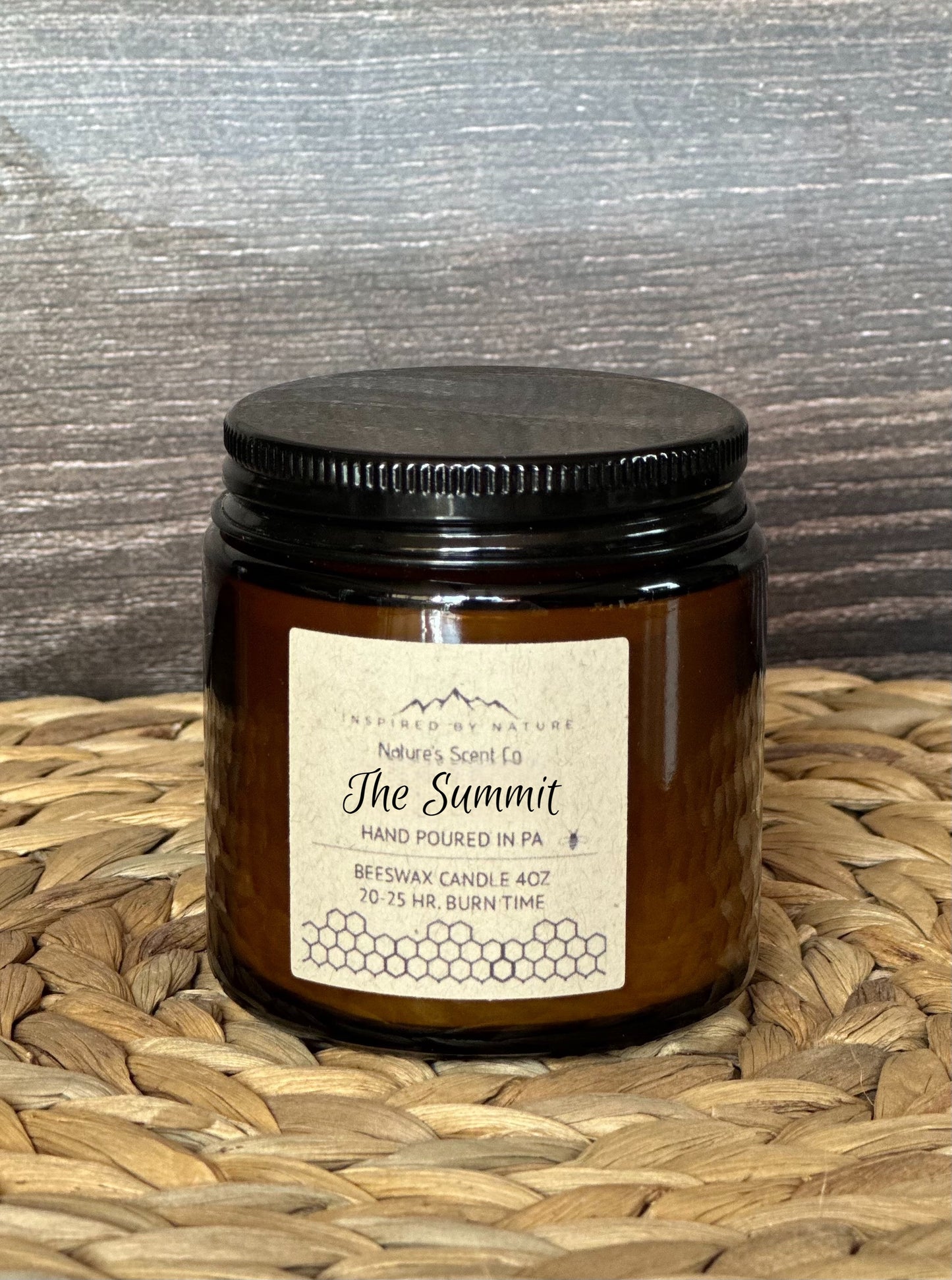 The Summit Jelly Jar Beeswax Candle