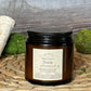 Fireside Amber Jelly Jar Beeswax Candle