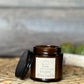 Fireside Amber Jelly Jar Beeswax Candle