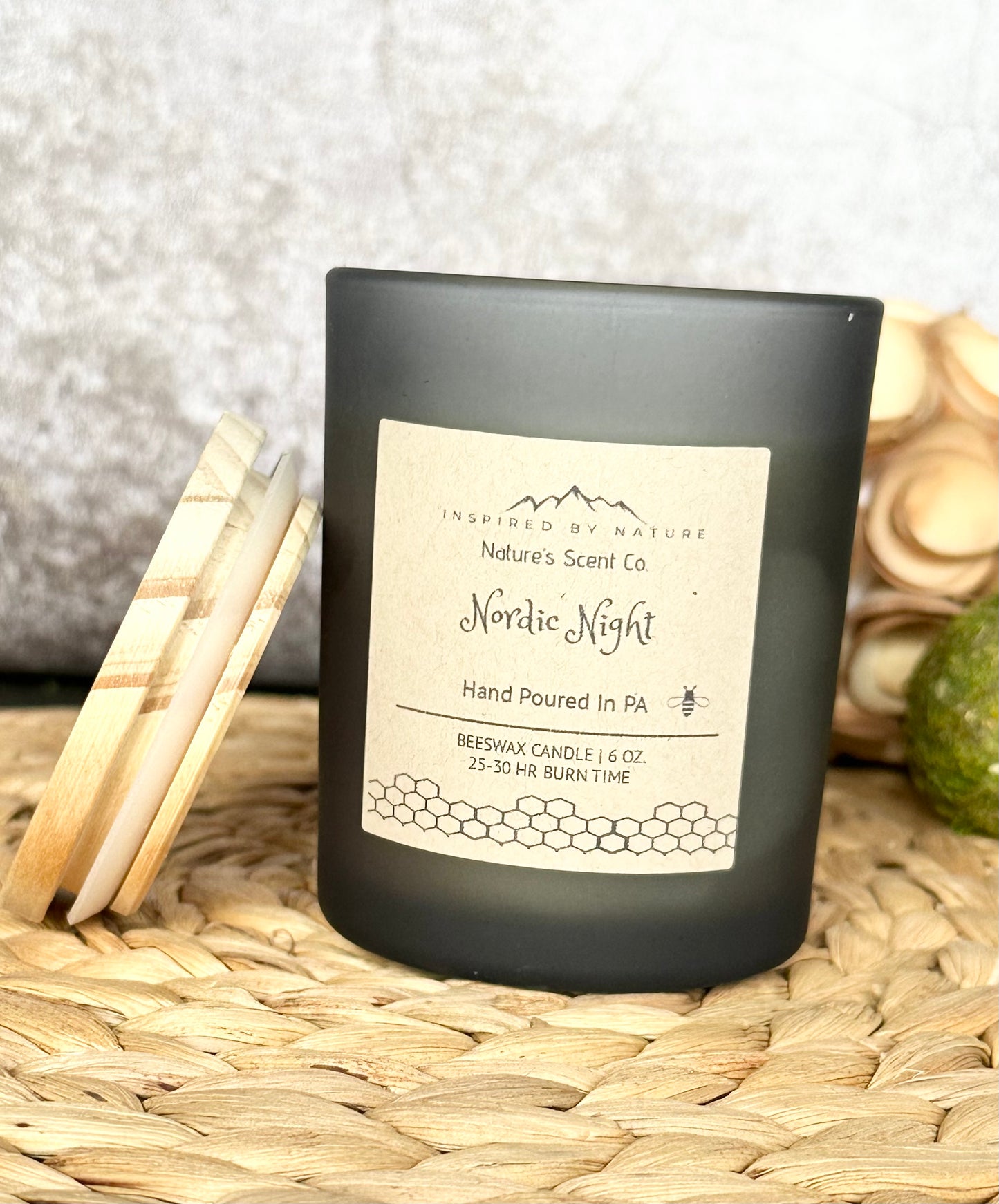 Nordic Night Beeswax Candle