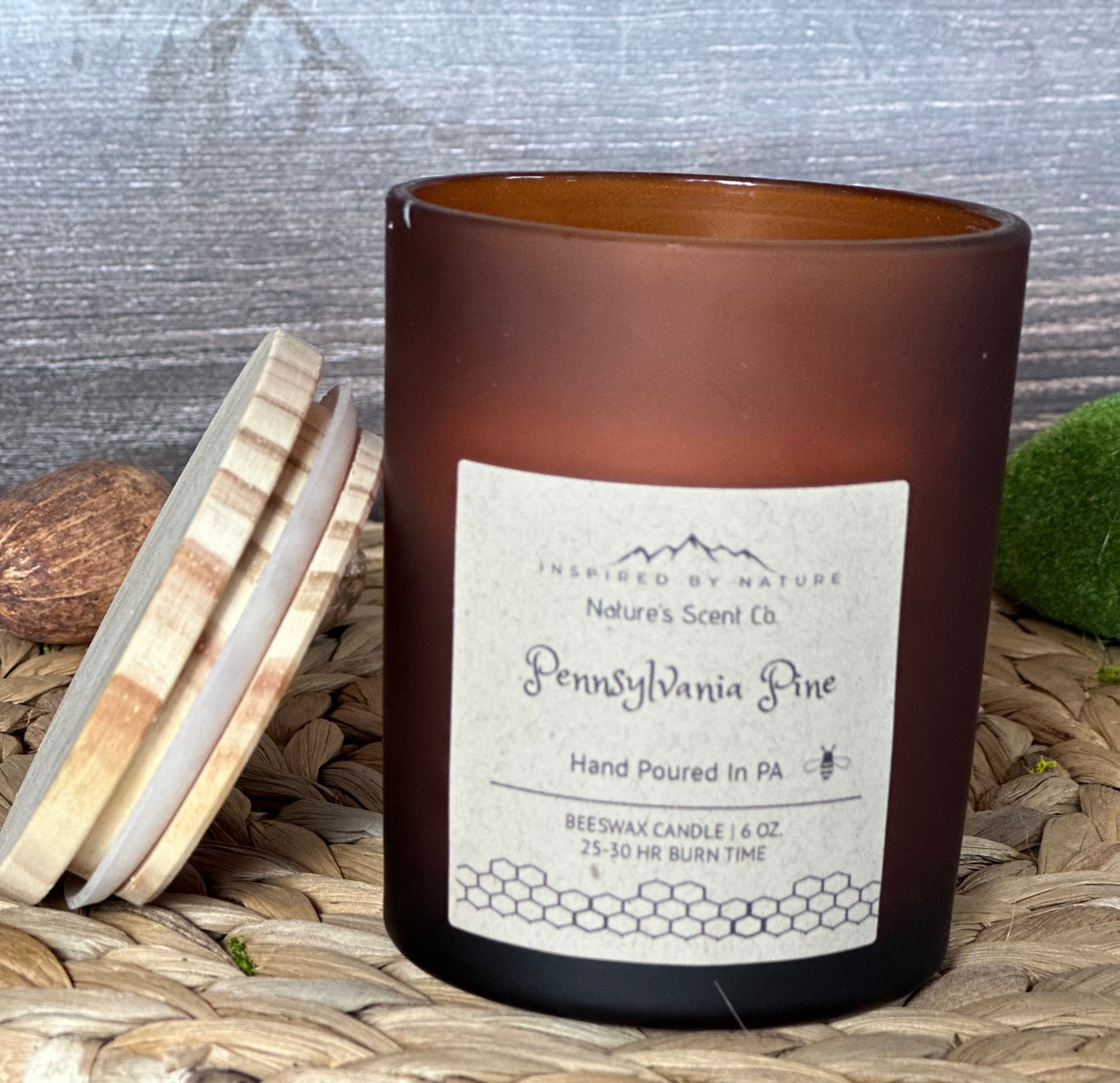 Pennsylvania Pine Beeswax Candle